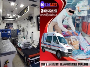 Medilift Affordable Cost Ambulance Service in Saguna More